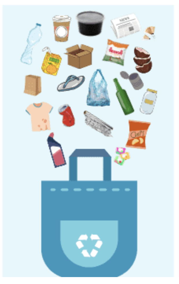 Blue bin · Dry waste icon